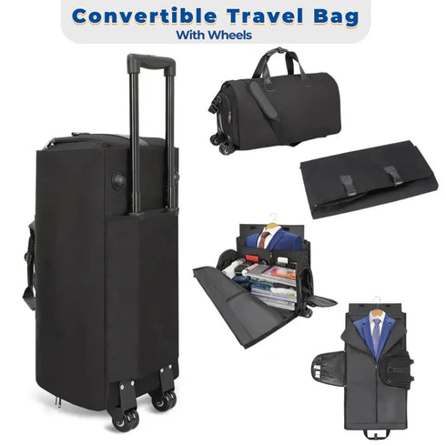 Convertible Duffle Garment Bag with Wheels - pikzystore.com