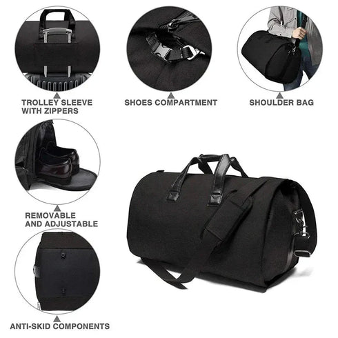 Convertible Duffle Garment Bag without Wheel - pikzystore.com