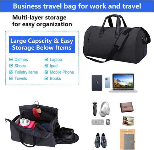 Convertible Duffle Garment Bag without Wheel - pikzystore.com