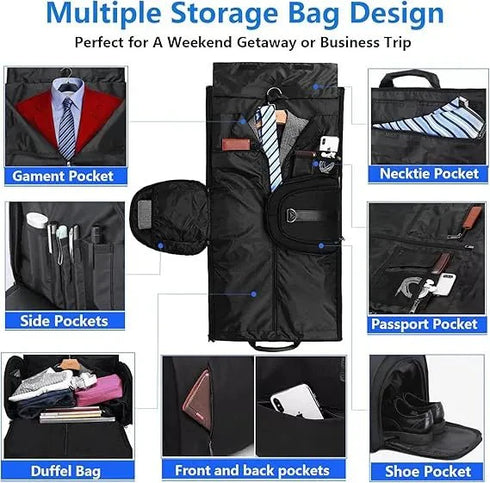 Convertible Duffle Garment Bag without Wheel - pikzystore.com