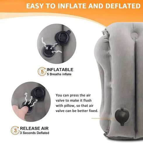 Inflatable Sleeping Travel Pillow