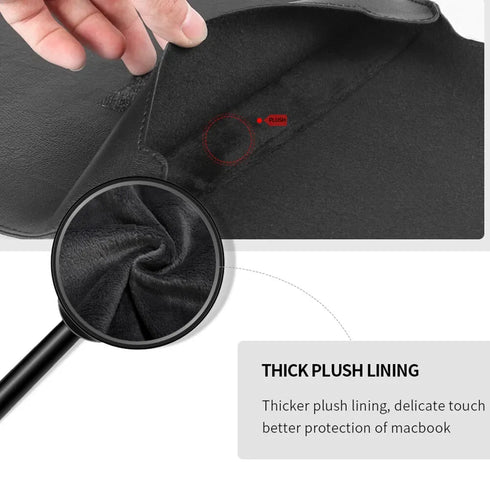 Laptop Sleeve Bag with Stand (Leather) - pikzystore.com