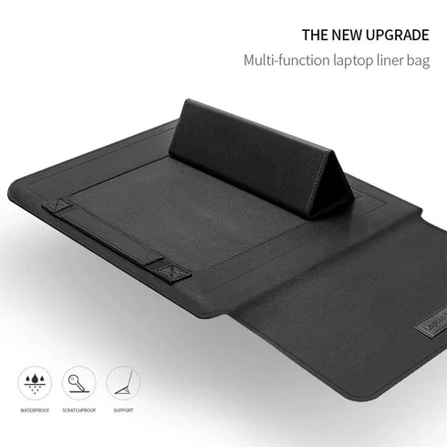 Laptop Sleeve Bag with Stand (Leather) - pikzystore.com