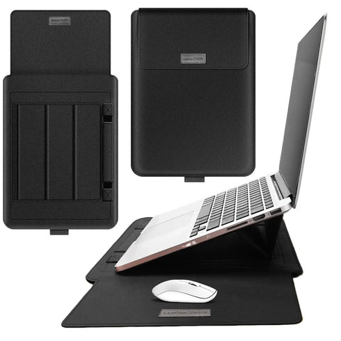 Laptop Sleeve Bag with Stand (Leather) - pikzystore.com