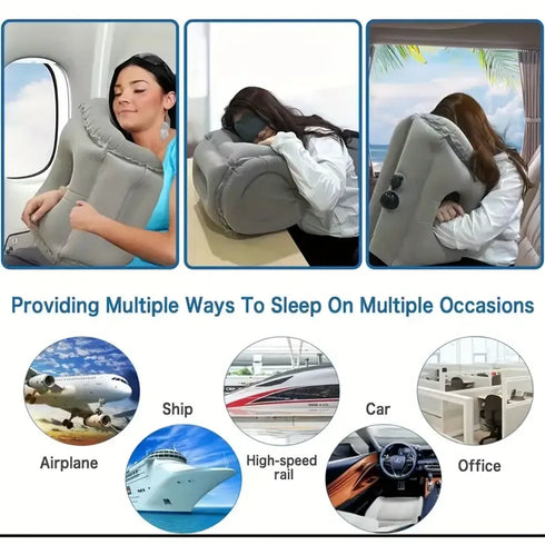 Inflatable Sleeping Travel Pillow