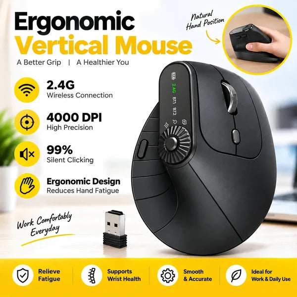 Smart Vertical Ergonomic Mouse