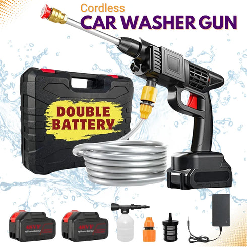 Wireless Car Washer Gun (Double Battery Included) - pikzystore.com