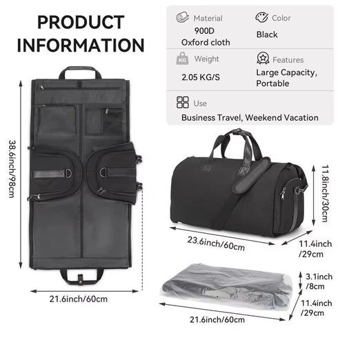 Convertible Duffle Garment Bag without Wheel